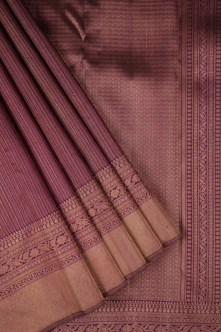 Red Kanchipuram Silk Sarees with Gold Zari Floral Patterns view 1