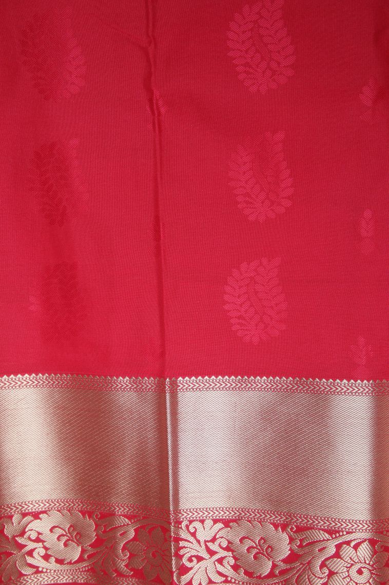 Purple Visiri Madippu Silk Sarees with Silver Zari Buttis (small Dots Or Motifs) view 3