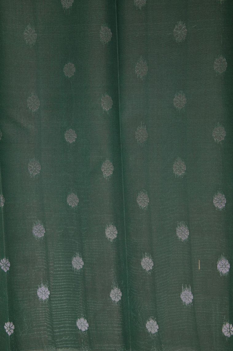 Rose Pink Visiri Madippu Silk Sarees with Silver Zari Buttis (small Dots Or Motifs) view 3