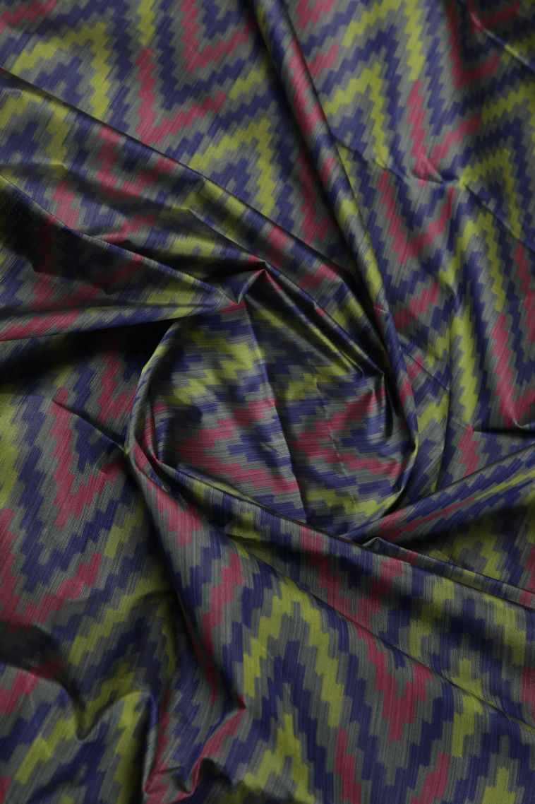 Charcoal Black Soft Silk Sarees with Without Zari Zari Geometric Shapes view 4