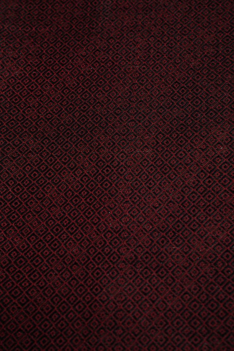 Berry Red Art Silk with Bronze Zari Floral Patterns view 3