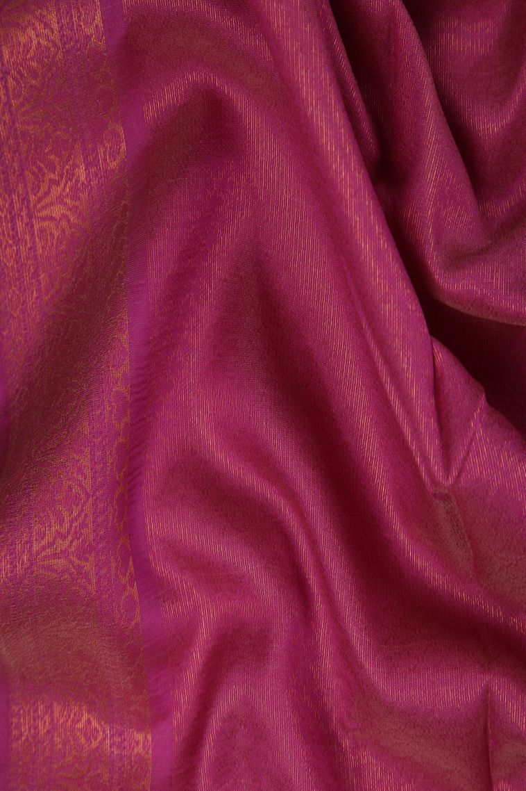 Ballet Pink Apoorva Silk Sarees with Copper Zari Buttis (small Dots Or Motifs) view 3