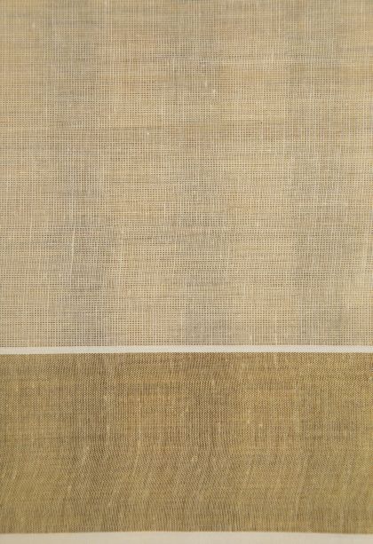 Cream White Silk Cotton with Gold Zari Buttis (small Dots Or Motifs)