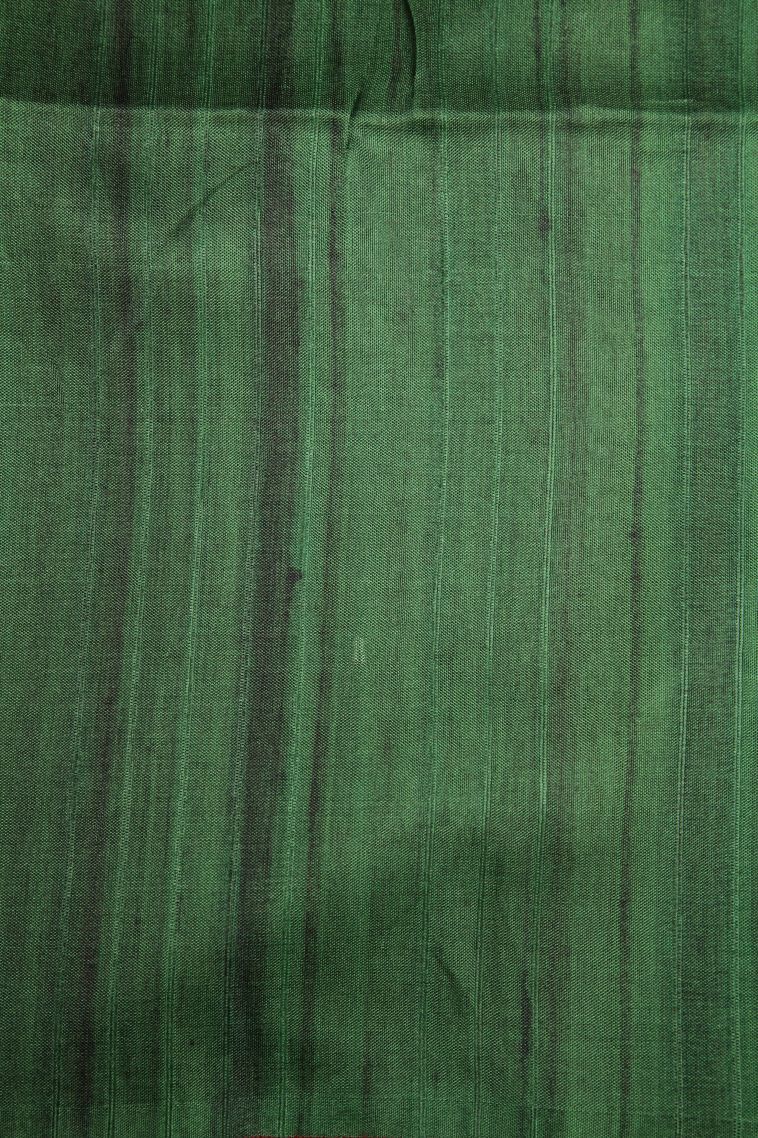 Cream White Jute Sarees with Without Zari Zari Temple Borders view 3