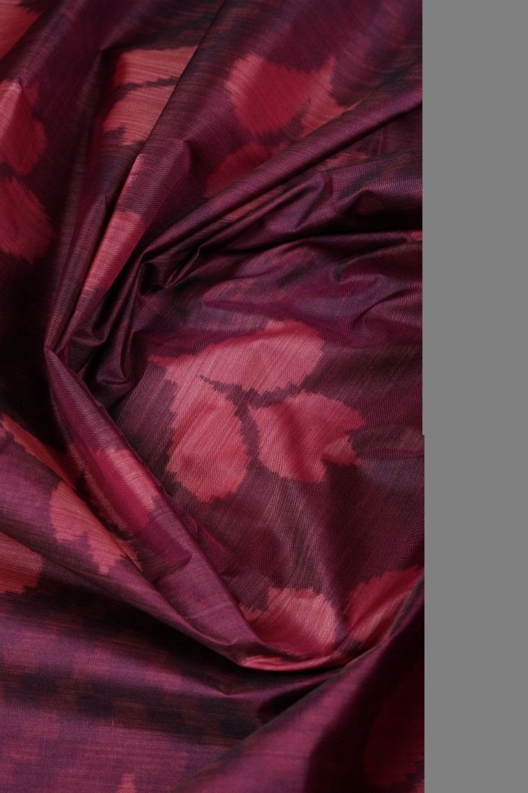 Bosenberry Purple Soft Silk Sarees with Without Zari Zari Floral Patterns view 4