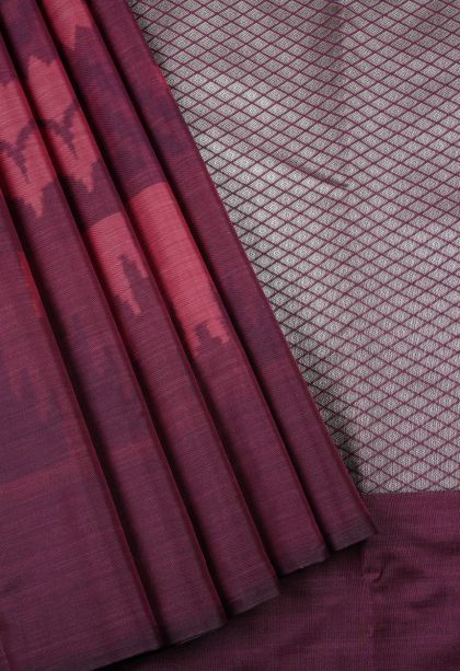 Bosenberry Purple Soft Silk Sarees with Without Zari Zari Floral Patterns