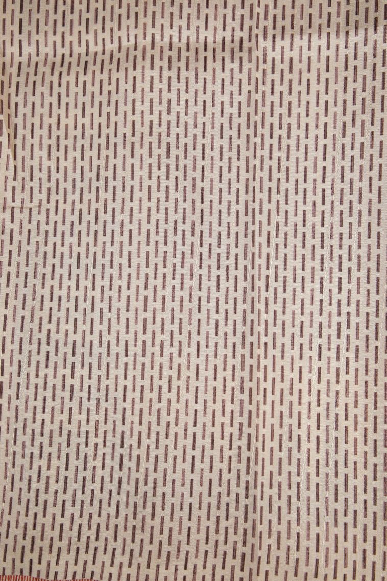 Wood Brown Tussar Saree with Without Zari Zari Plain view 3