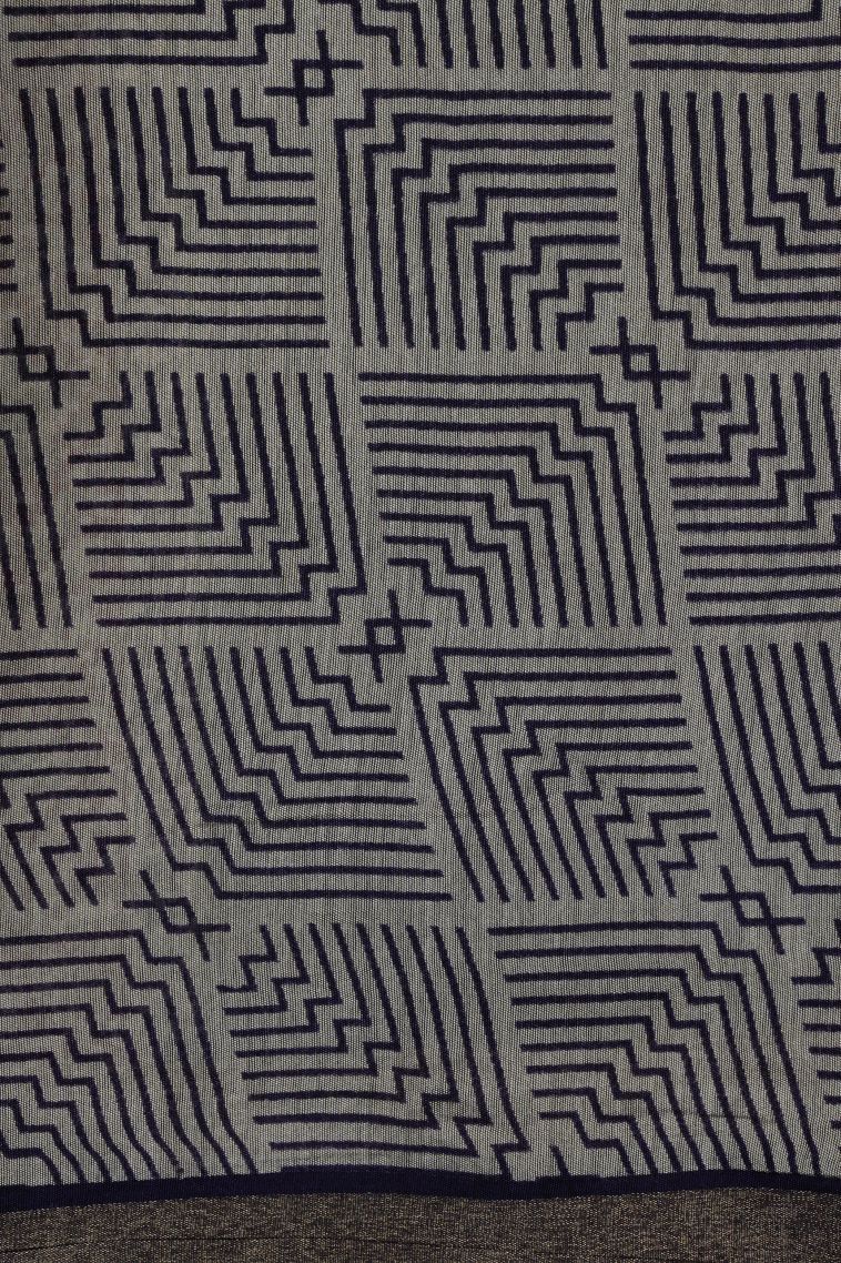 Berry Blue Chanderi Cotton Sarees with Without Zari Zari Floral Patterns view 3