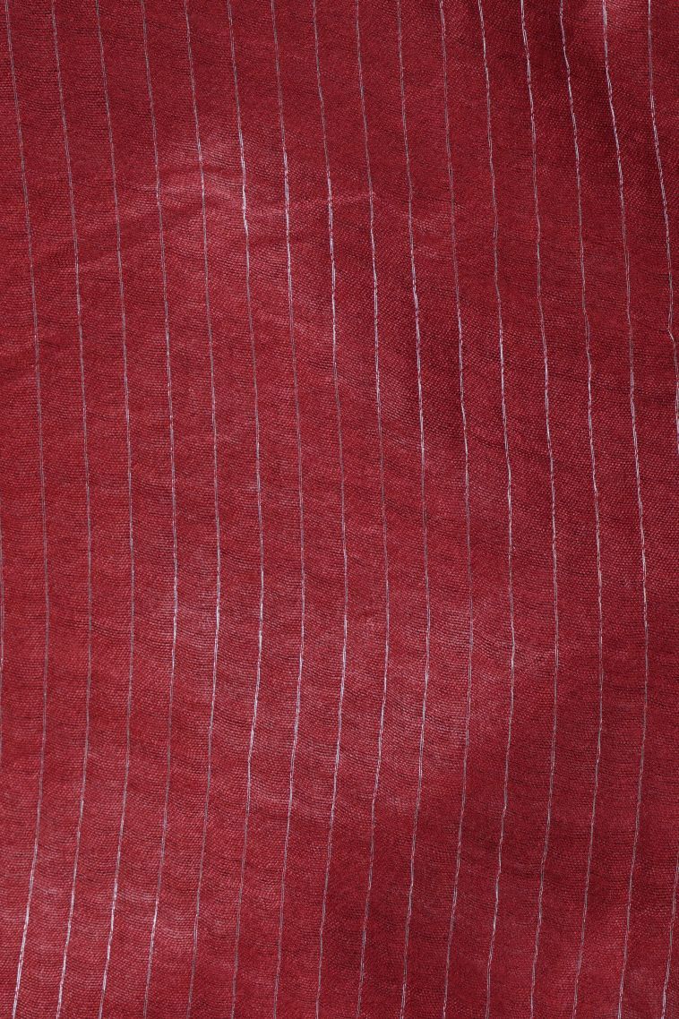 Bronze Orange Chanderi Cotton Sarees with Without Zari Zari Floral Patterns view 3