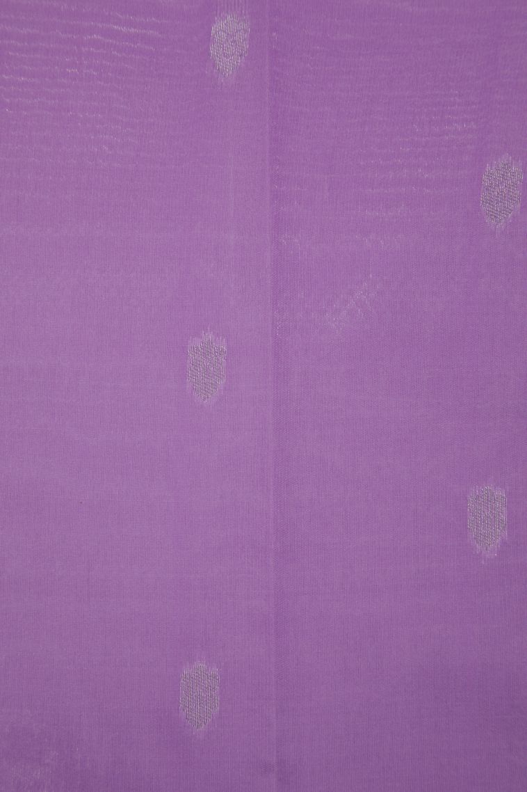 Pistachio Green Visiri Madippu Silk Sarees with Silver Zari Floral Patterns view 3