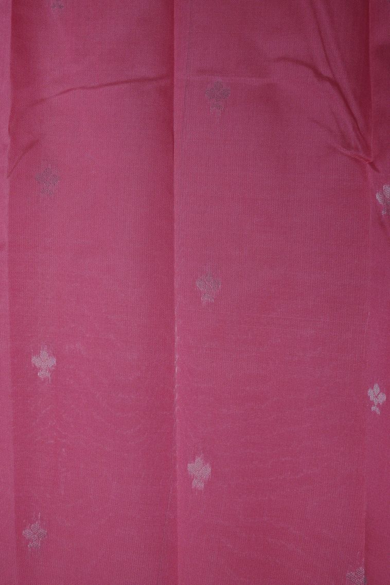 Cobalt Blue Visiri Madippu Silk Sarees with Silver Zari Floral Patterns view 3