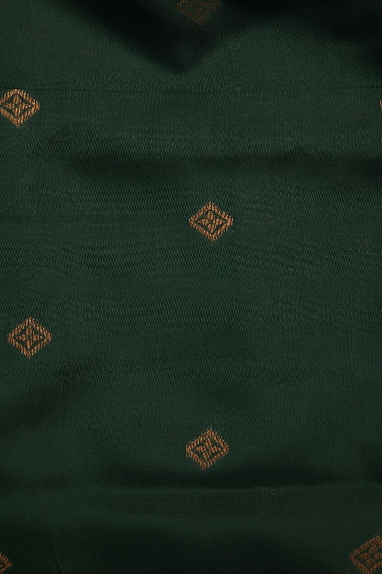 Peach Pink Apoorva Silk Sarees with Copper Zari Floral Patterns view 3