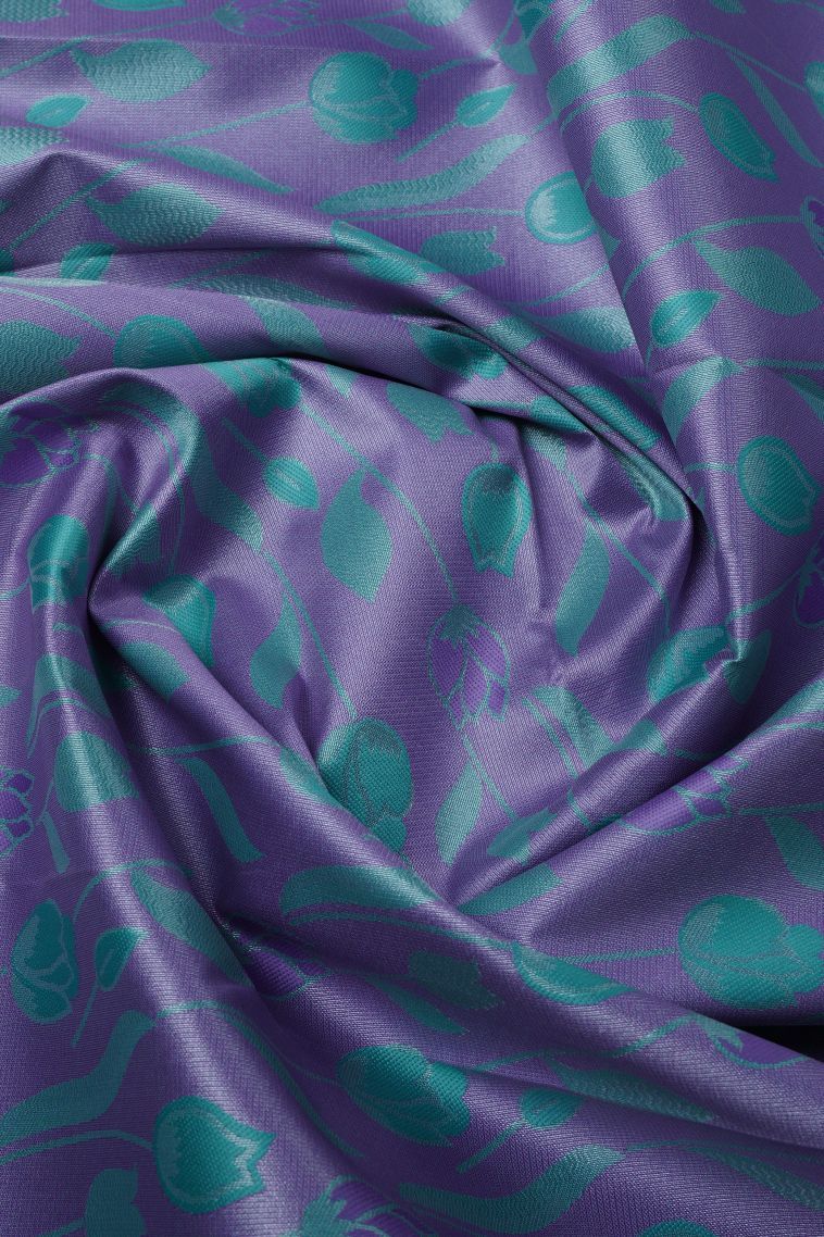 Indigo Blue Visiri Madippu Silk Sarees with Silver Zari Floral Patterns view 4