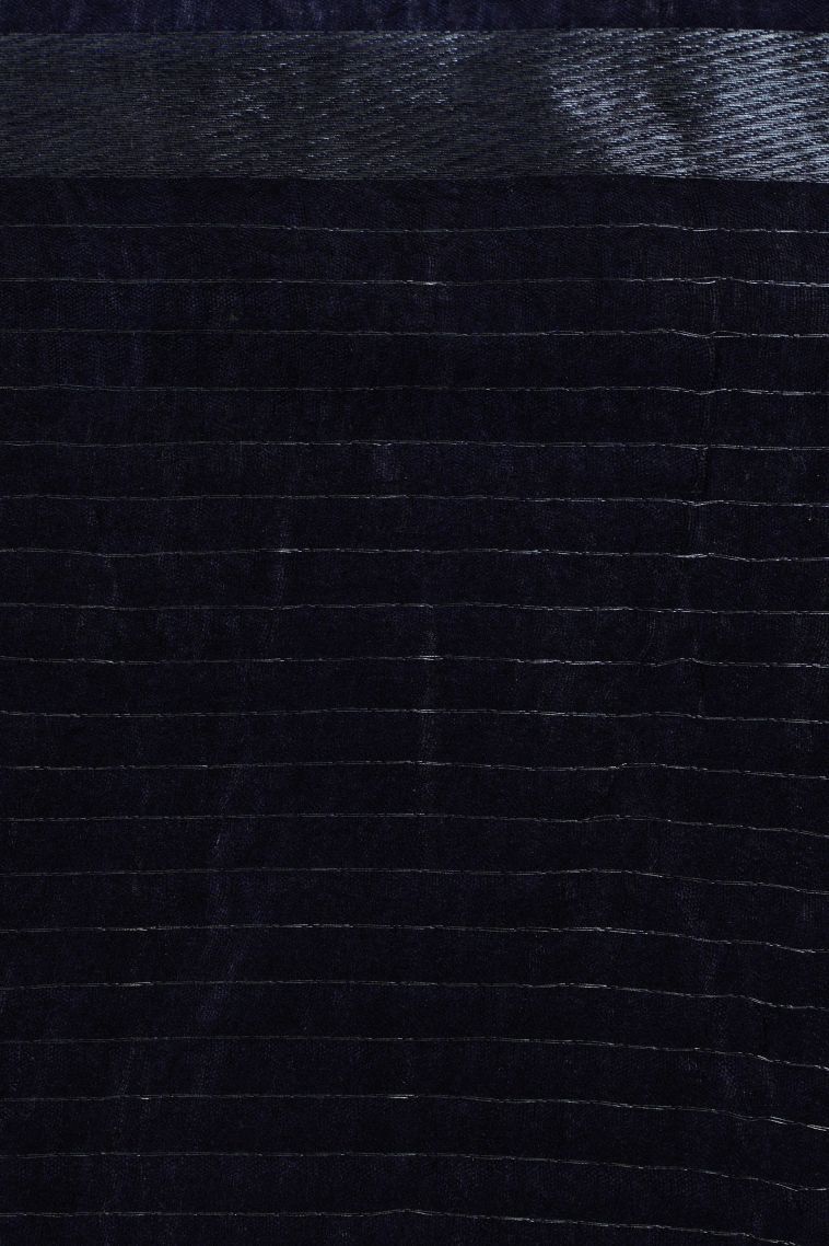 Arctic Blue Chanderi Cotton Sarees with Without Zari Zari Floral Patterns view 3