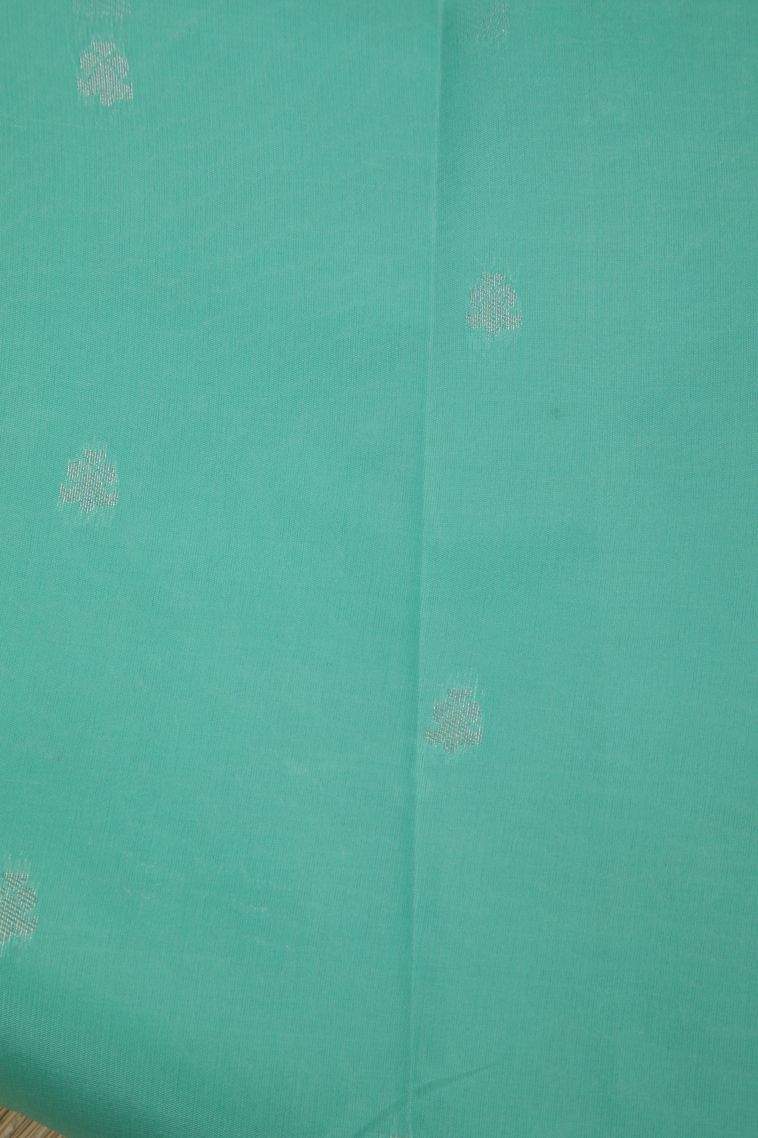 Indigo Blue Visiri Madippu Silk Sarees with Silver Zari Floral Patterns view 3