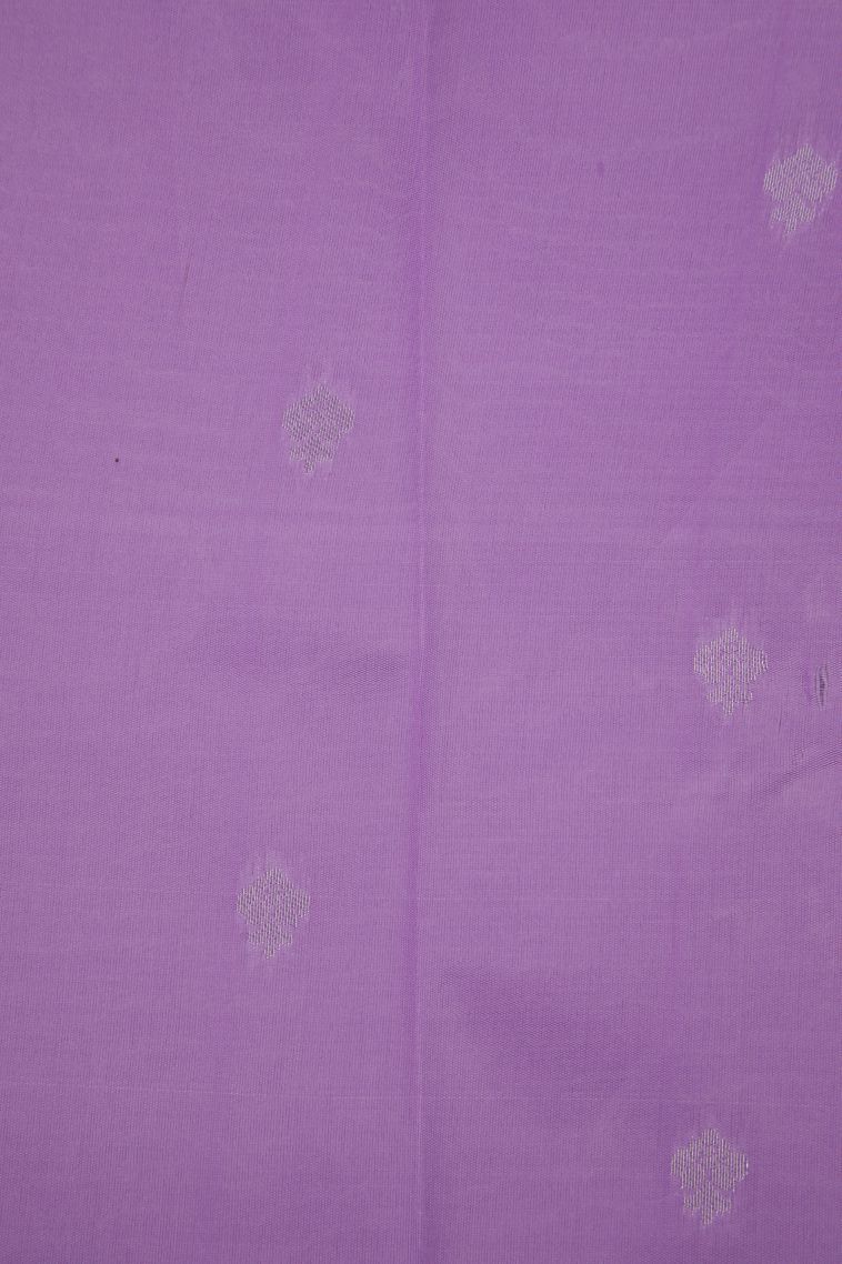 Pistachio Green Visiri Madippu Silk Sarees with Silver Zari Floral Patterns view 3