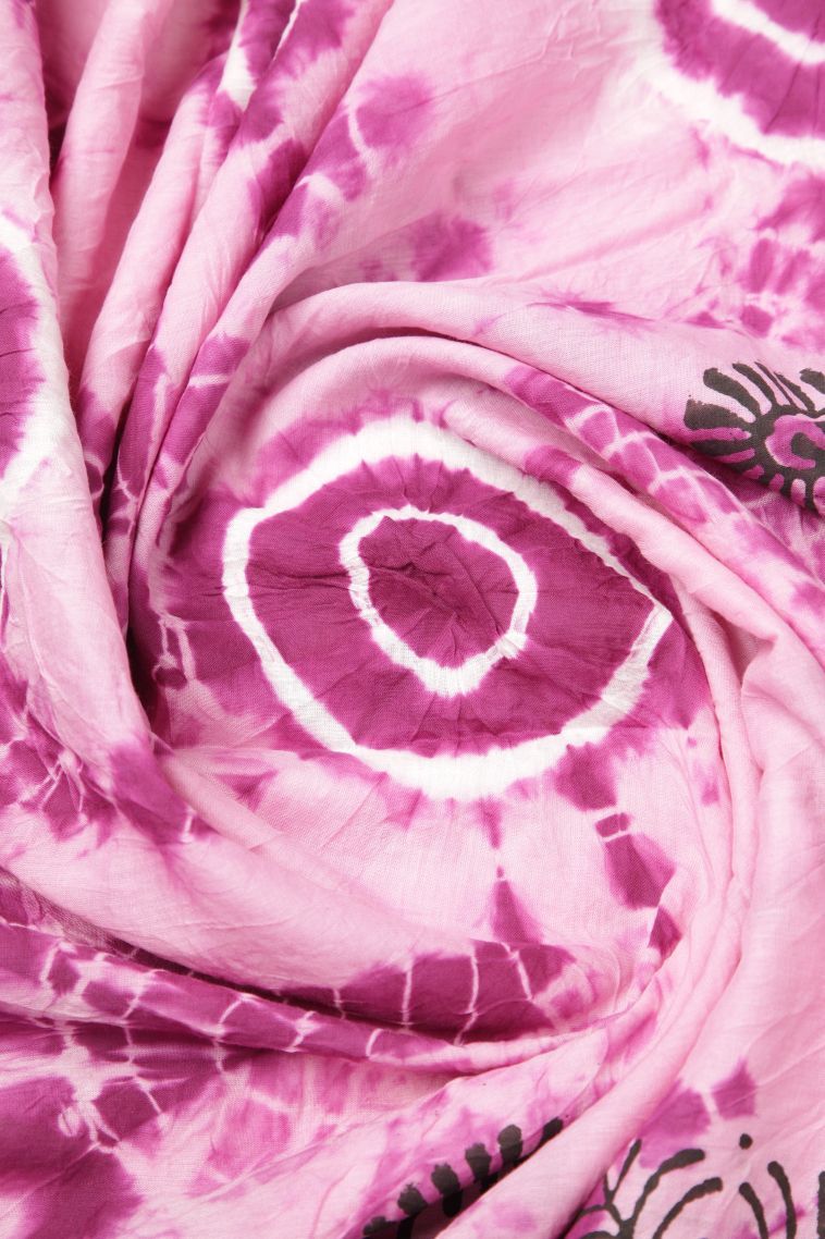 Magenta  Pink Cotton Sarees with Without Zari Zari Floral Patterns view 4