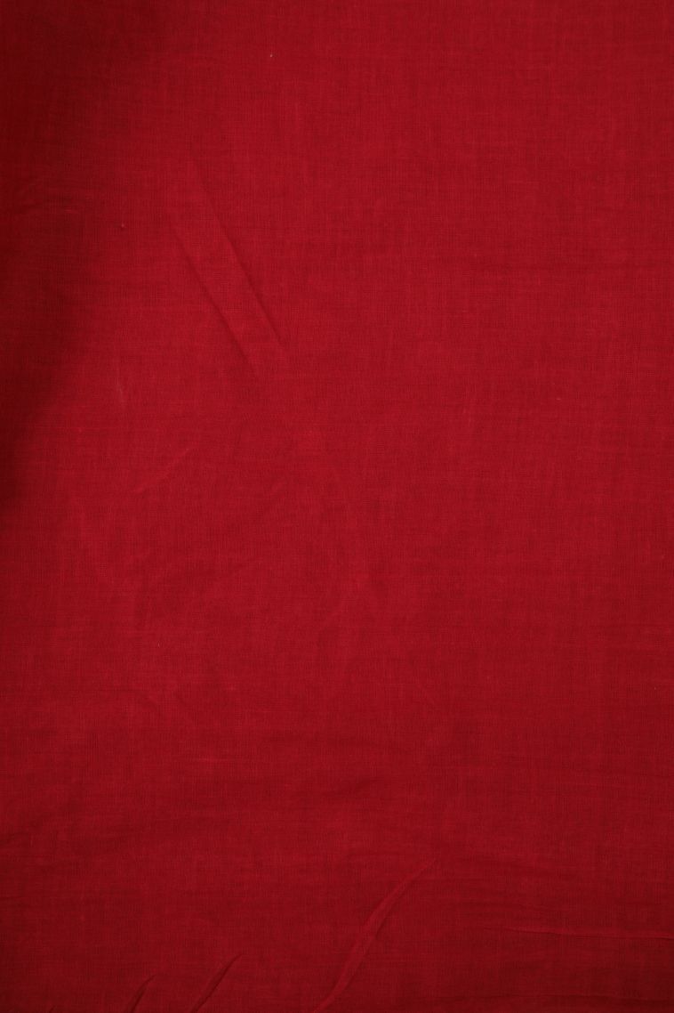 Dawn Red Cotton Sarees with Without Zari Zari Geometric Shapes view 3
