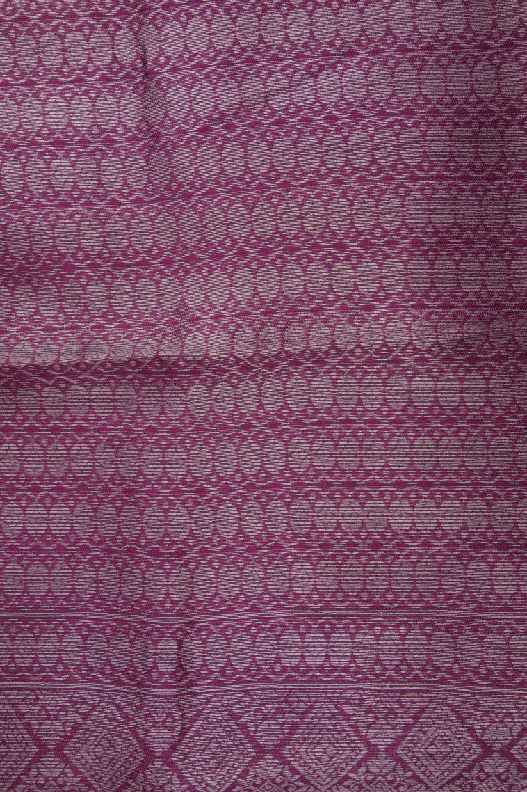 Ballet Pink Apoorva Silk Sarees with Silver Zari Buttis (small Dots Or Motifs) view 3