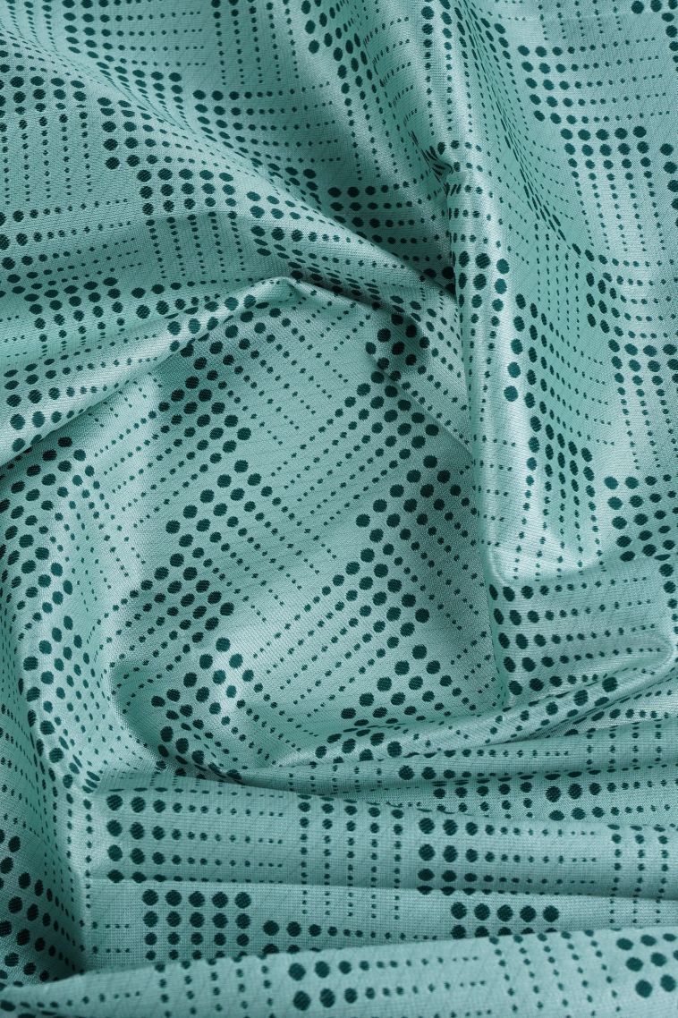 Pistachio Green Visiri Madippu Silk Sarees with Silver Zari Floral Patterns view 4