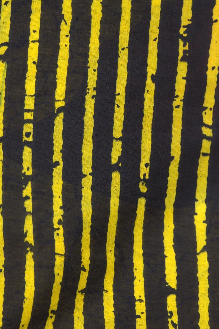 Lemon Yellow Cotton Sarees with Without Zari Zari Floral Patterns view 3