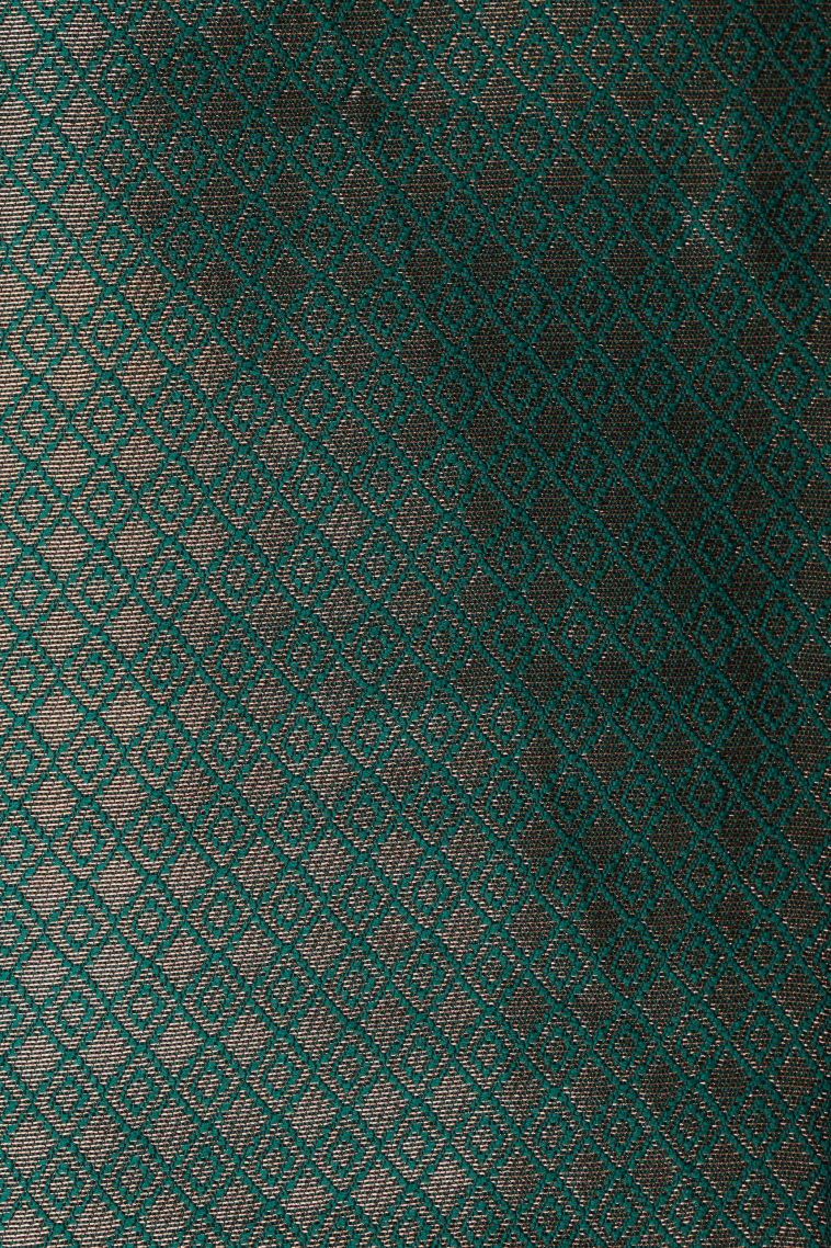 Pistachio Green Apoorva Silk Sarees with Copper Zari Floral Patterns view 3