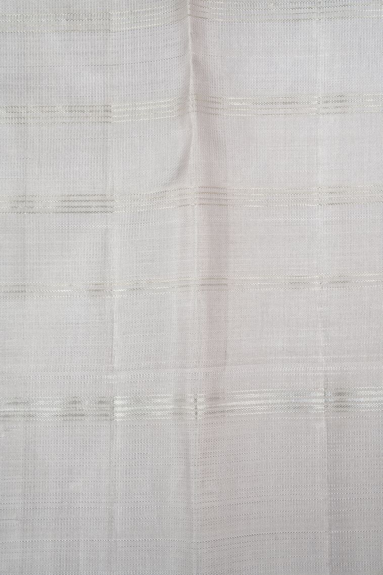 Arctic Blue Kanchipuram Silk Sarees with Without Zari Zari Checks view 3