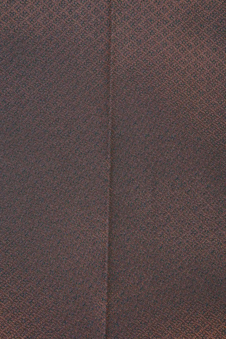 Lemonade Pink Visiri Madippu Silk Sarees with Copper Zari Floral Patterns view 3