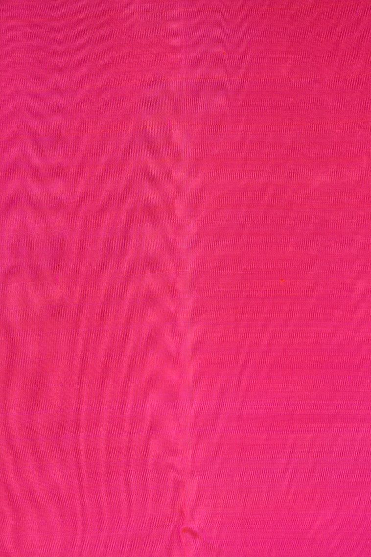 Seafoam Green Kanchipuram Silk Sarees with Gold Zari Stripes view 3