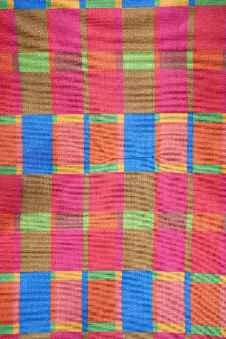 Hot Pink Tussar Saree with Without Zari Zari Buttis (small Dots Or Motifs) view 3