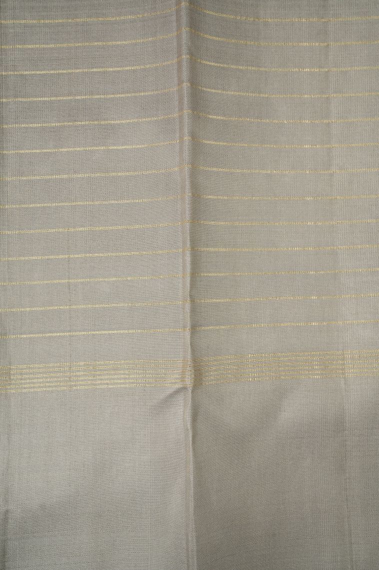 Taffy Pink Kanchipuram Silk Sarees with Gold Zari Checks view 3