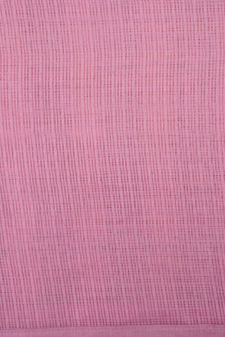 Ballet Pink Organza Saree with Without Zari Zari Buttis (small Dots Or Motifs) view 3