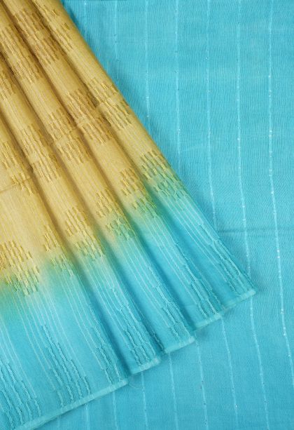 Gold Tussar Saree with Without Zari Zari Plain