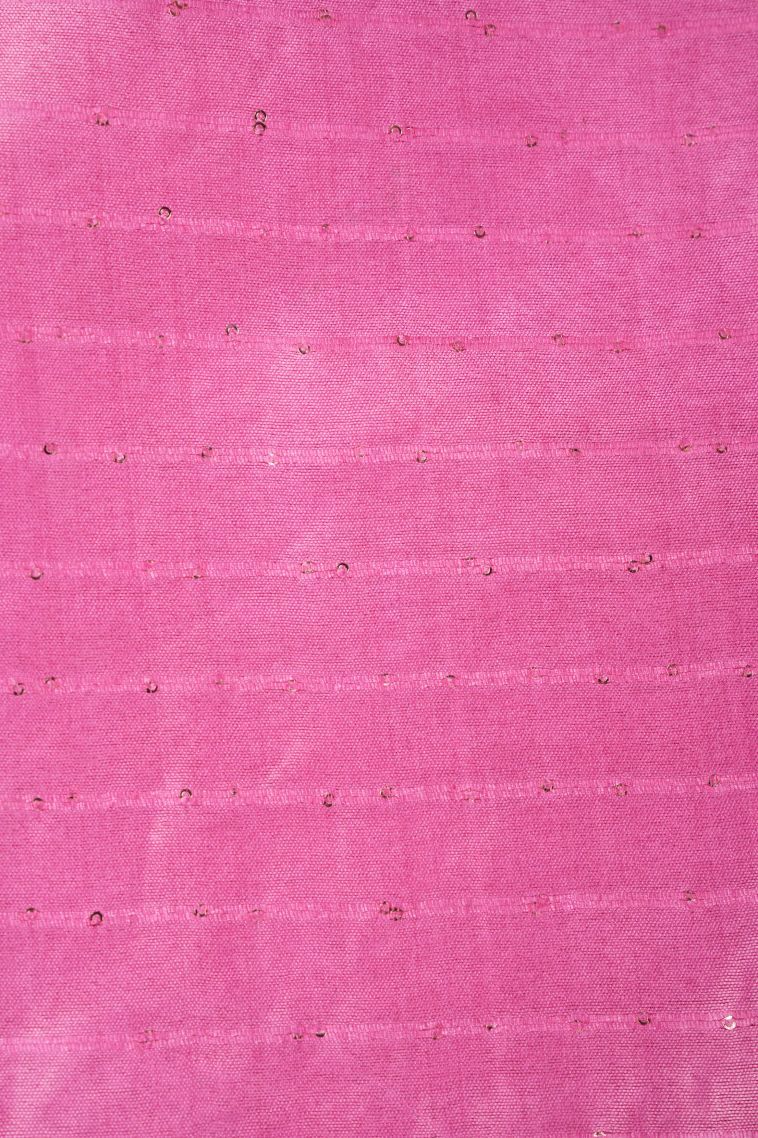 Bubblegum Pink Tussar Saree with Without Zari Zari Floral Patterns view 3