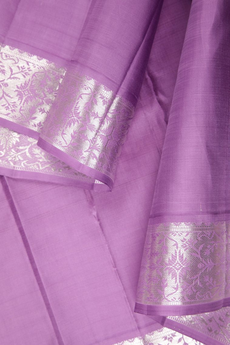 Lemon Yellow Kanchipuram Silk Sarees with Gold Zari Stripes view 3