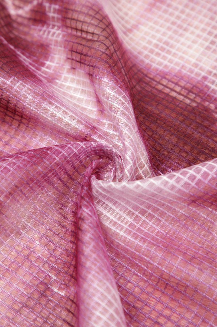 Bosenberry Purple Tussar Saree with Without Zari Zari Geometric Shapes view 4