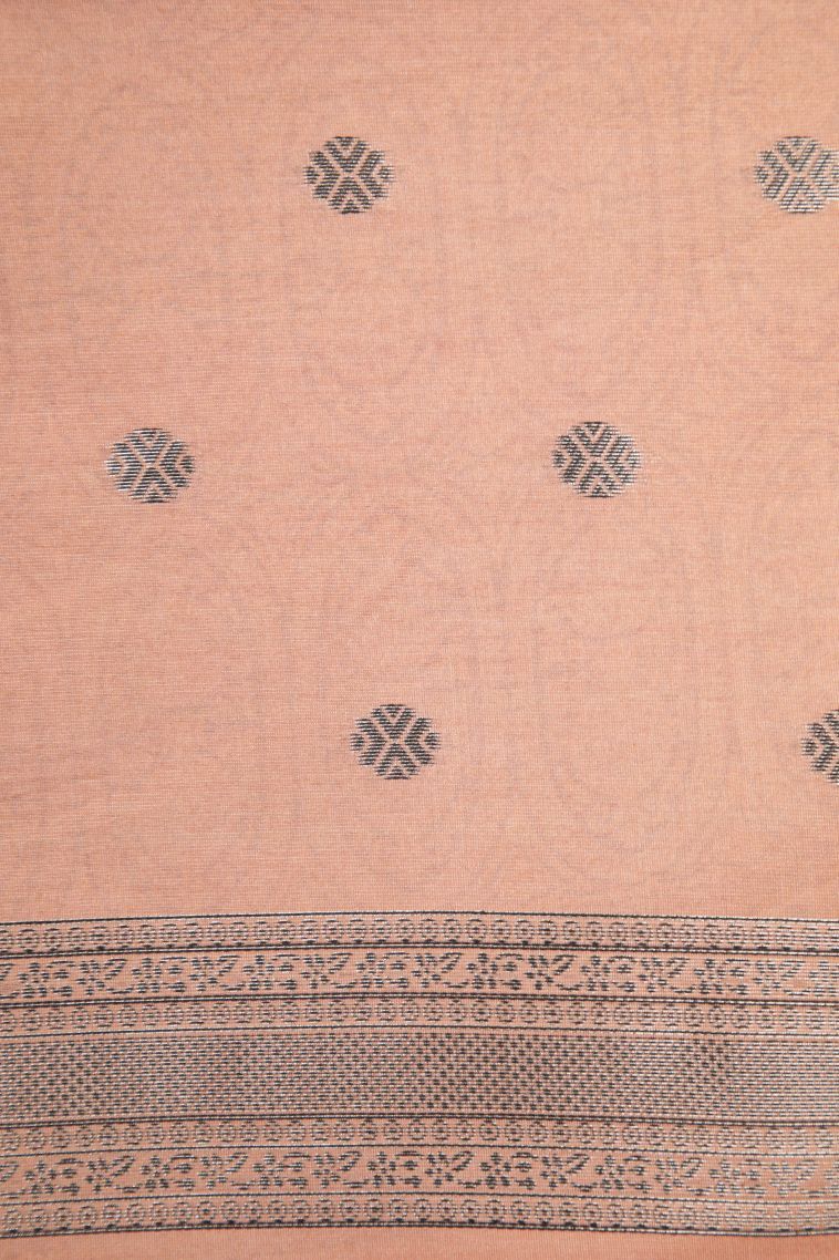 Tortilla Brown Tussar Saree with Without Zari Zari Floral Patterns view 3