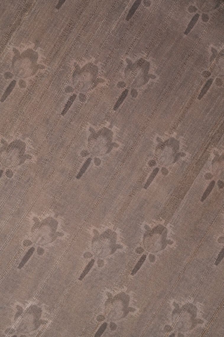 Cream White Tussar Saree with Without Zari Zari Floral Patterns view 3