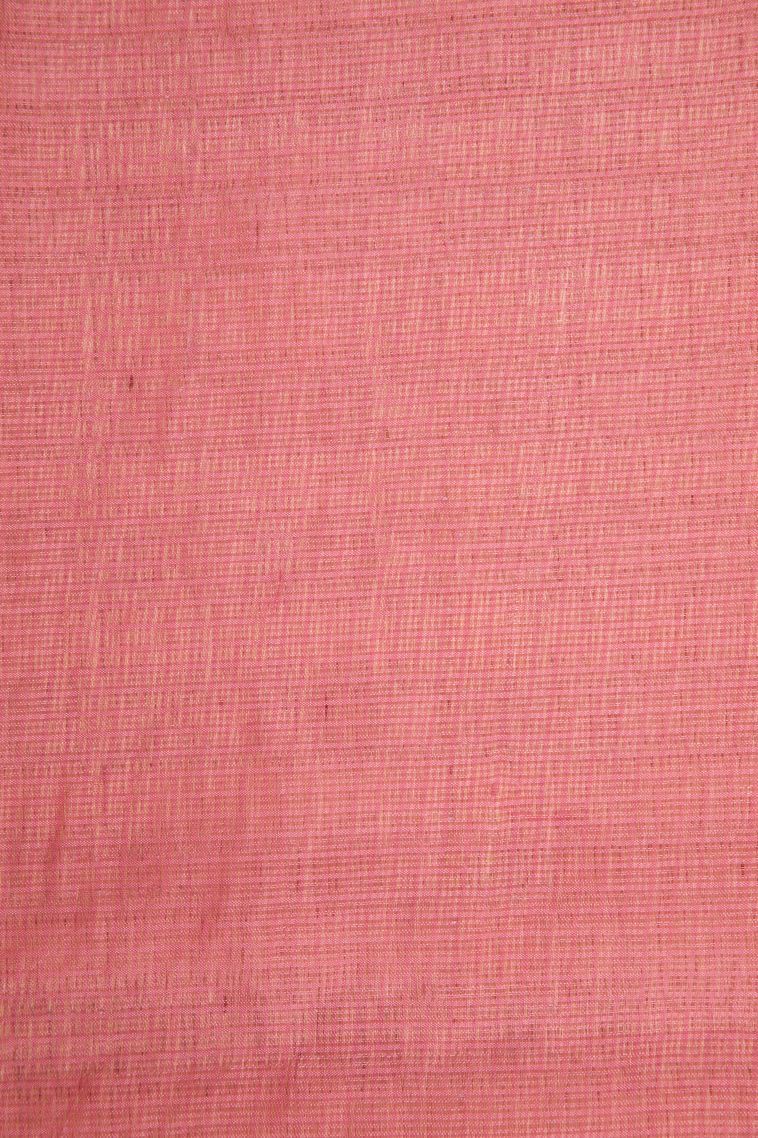 Punch Pink Organza Saree with Without Zari Zari Geometric Shapes view 3