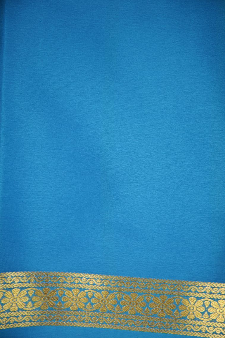 Rose  Red Mysore Silk with Without Zari Zari Plain view 3