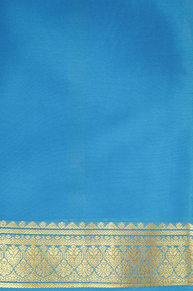 Viola Purple Mysore Silk with Without Zari Zari Plain view 3