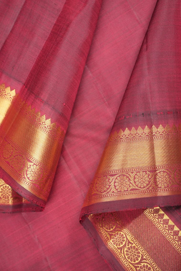 Lemon Yellow Kanchipuram Silk Sarees with Gold Zari Buttis (small Dots Or Motifs) view 3