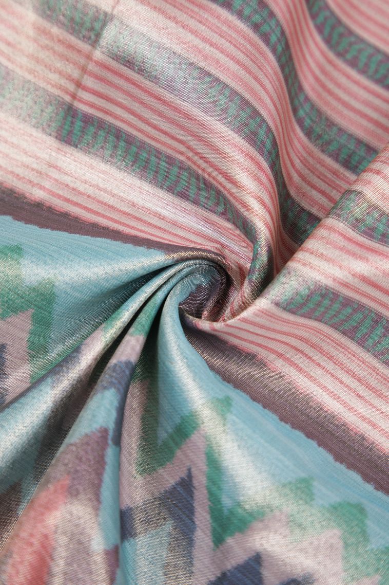 Crepe Pink Soft Silk Sarees with Without Zari Zari Stripes view 4