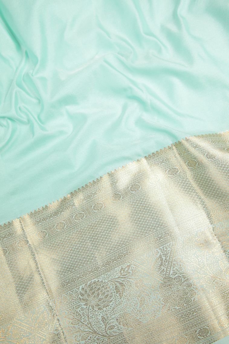 Apple Red Samudrika Pattu with Copper Zari Floral Patterns view 3