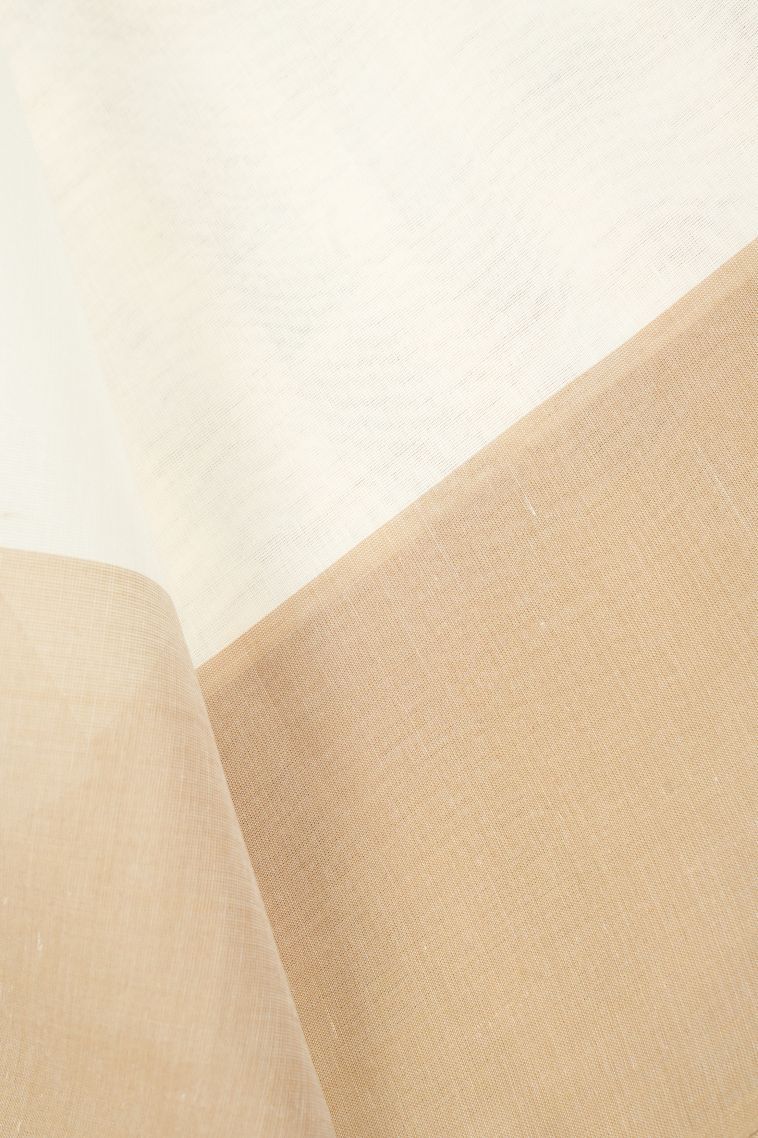 Porcelain White Kovai Cotton Sarees with Without Zari Zari Buttis (small Dots Or Motifs) view 3