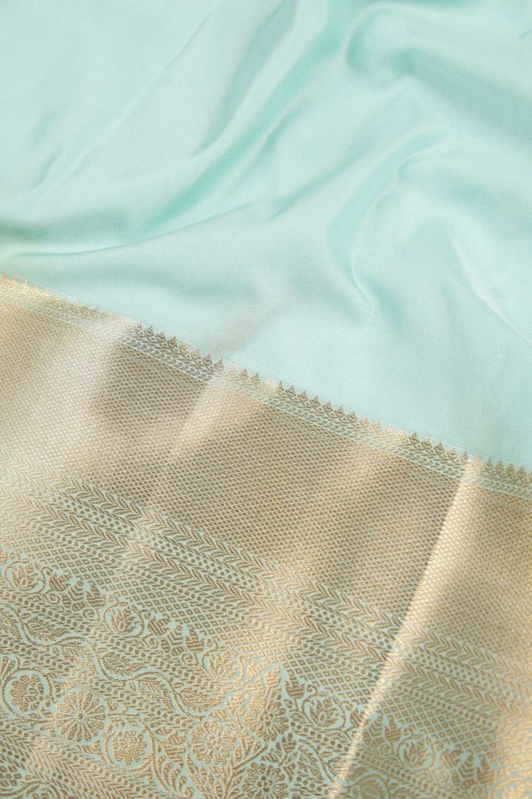 Candy Orange Samudrika Pattu with Copper Zari Floral Patterns view 3