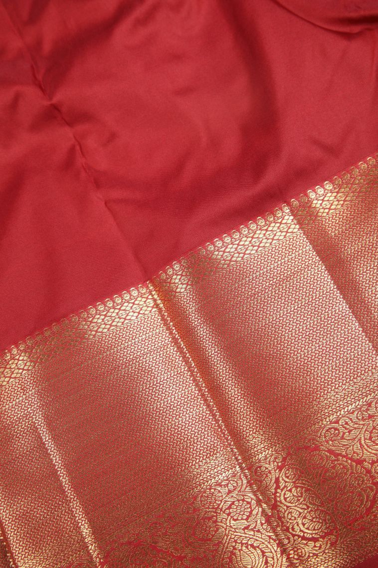 Lemonade Pink Samudrika Pattu with Copper Zari Floral Patterns view 3