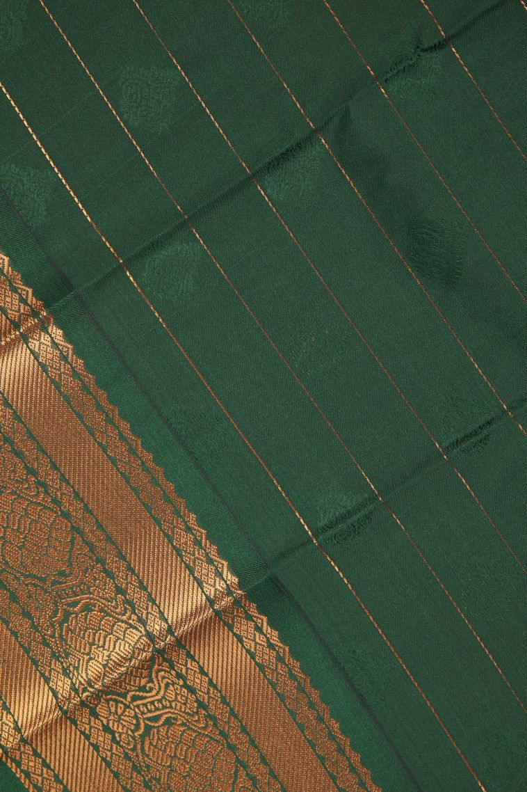 Bubblegum Pink Visiri Madippu Silk Sarees with Copper Zari Checks view 3