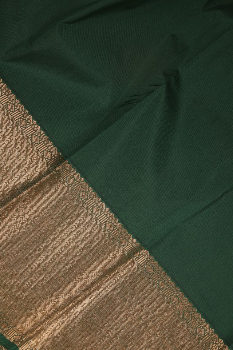 Lemon Yellow Visiri Madippu Silk Sarees with Copper Zari Stripes view 3