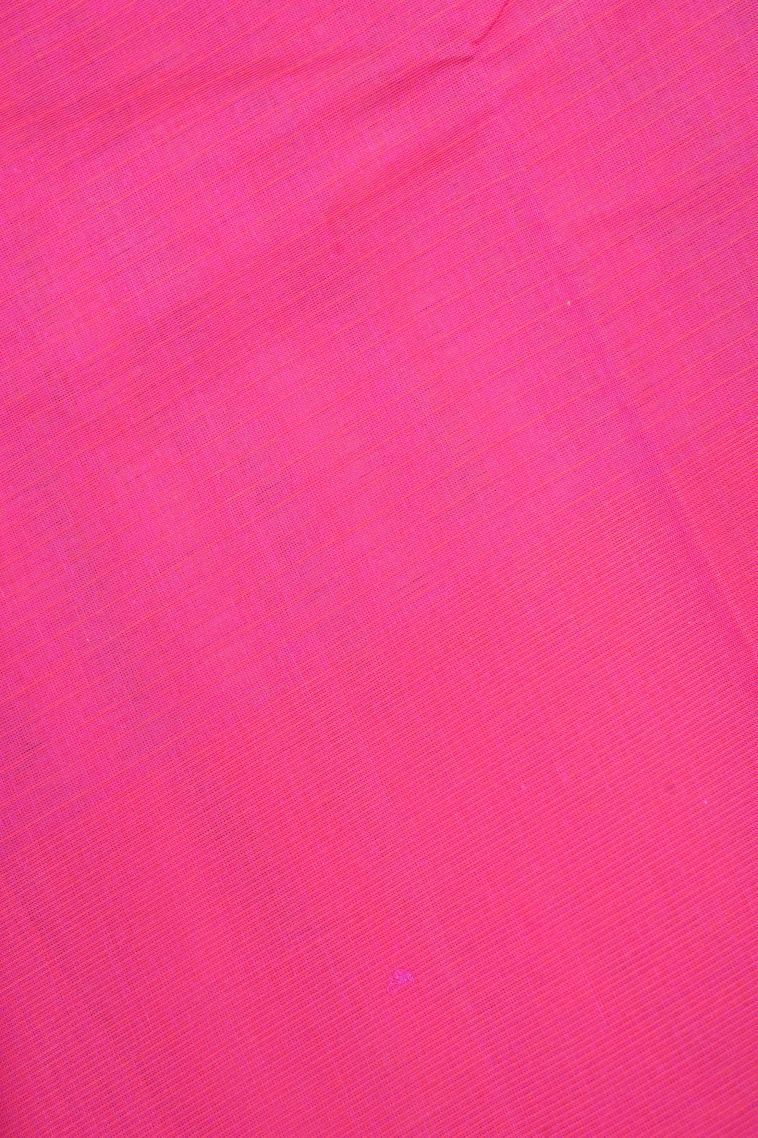 Ballet Pink Kovai Cotton Sarees with Without Zari Zari Checks view 3